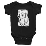 Baby Infant Kitty Cat Onesie Bodysuit Romper - Unisex Baby - Infant- HRH Studio Boutique