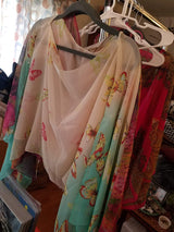Butterfly wrap Cover up - Mint Tops, Wraps- HRH Studio Boutique