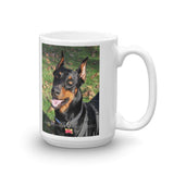 DOBERMAN Dog Big smile Mug Mugs - Coffee Mugs- HRH Studio Boutique