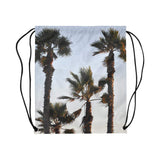 Palm Tree Drawstring Bag/Backpack Model 1604 (Twin Sides)  16.5"(W) * 19.3"(H) Purse,Bag,Messenger,Cross Body,Backpack- HRH Studio Boutique