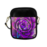 Purple delight Sling  Bag Purse (Model 1627) Purse,Bag,Messenger,Cross Body,Backpack- HRH Studio Boutique