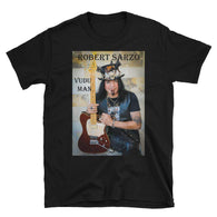 ROBERT SARZO VuDu Man - Guitarist - Short Sleeve Unisex T-Shirt - Slate photo *Free Shipping! T Shirt- HRH Studio Boutique