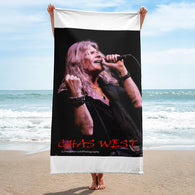 CHAS WEST Rock Star Towel Towel - Beach Towel- HRH Studio Boutique