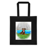 Doberman Red - Uncropped Ears Tote bag Totes, Purses, Bags- HRH Studio Boutique