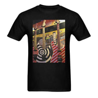 Guitar Black T Sunny Men's T-shirt (USA Size) (Model T02) Sunny T-shirt(USA Size)- HRH Studio Boutique