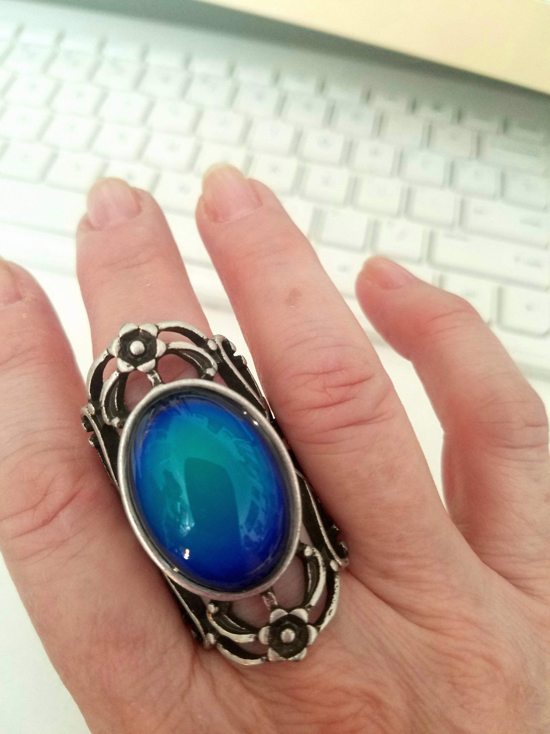 Mood Ring - Scalloped stunning piece RING- HRH Studio Boutique