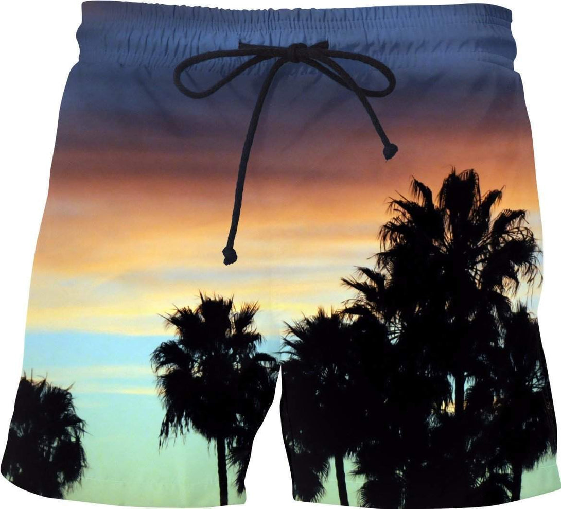 Palm Swim Trunks Swim Shorts- HRH Studio Boutique