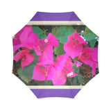 Palms springs fuchias umbrella Purple Foldable Umbrella Foldable Umbrella- HRH Studio Boutique
