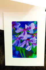 Purple flowers Card Greeting Cards/Prints- HRH Studio Boutique