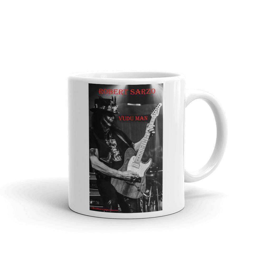 ROBERT SARZO - Blk/Wht #1 Mug * FREE shipping! Mugs - Coffee Mugs- HRH Studio Boutique
