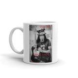 ROBERT SARZO - Blk/Wht Slate Mug *FREE shippping! Mugs - Coffee Mugs- HRH Studio Boutique