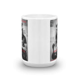 ROBERT SARZO - Blk/Wht Slate Mug *FREE shippping! Mugs - Coffee Mugs- HRH Studio Boutique