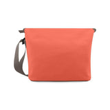 Robert Sarzo neutral/red messanger bag large Crossbody Bag/Large (Model 1631) Crossbody Bags (1631)- HRH Studio Boutique