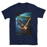 ROBERT SARZO  VuDu Man - Guitarist - Short Sleeve Unisex T-Shirt - Blue Rawk photo T Shirt- HRH Studio Boutique
