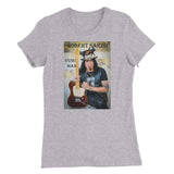 ROBERT SARZO VuDu Man - Guitarist - Women’s Slim Fit T-Shirt -Slate photo T Shirt- HRH Studio Boutique
