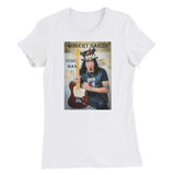 ROBERT SARZO VuDu Man - Guitarist - Women’s Slim Fit T-Shirt -Slate photo T Shirt- HRH Studio Boutique