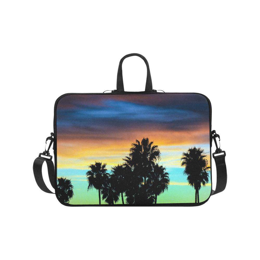 Roof Top Palms Sunset Laptop Handbags 17