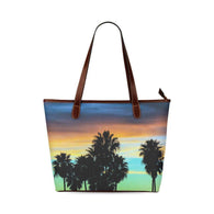 Rooftop Palms bag - Shoulder Tote Bag (Model 1646) Purse,Bag,Messenger,Cross Body,Backpack- HRH Studio Boutique