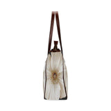 Sepia Rose Tote Classic Tote Bag (Model 1644) Classic Tote Bags (1644)- HRH Studio Boutique
