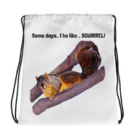 SQUIRREL Drawstring bag Drawstring Bag/Backpack- HRH Studio Boutique