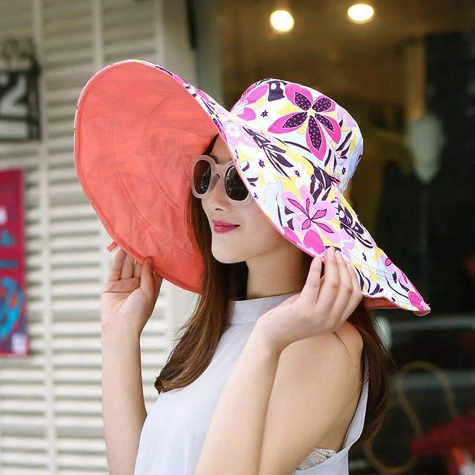 Summer Hat - Colorful and reversible Hat- HRH Studio Boutique