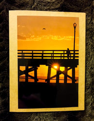 Sunset Pier Card Greeting Cards/Prints- HRH Studio Boutique