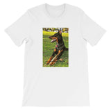 The Doberman sitting - Short-Sleeve Unisex T-Shirt T Shirt- HRH Studio Boutique