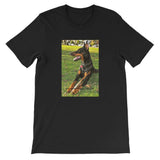 The Doberman sitting - Short-Sleeve Unisex T-Shirt T Shirt- HRH Studio Boutique