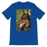 The Doberman Smile - Color - Short-Sleeve Unisex T-Shirt T Shirt- HRH Studio Boutique